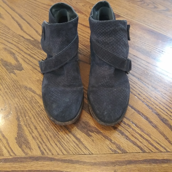 Free People Tortuga Leather Buckle Ankle Boots - Picture 7 of 15